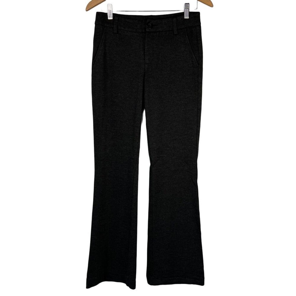 CAbi Pants Size 2 The Promotion Trouser Bootcut Charcoal Gray Career Work Office